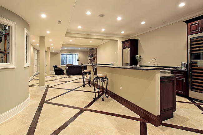 Chicagoland Basement Remodeling by Luxury Elements