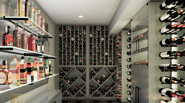 Wine Cellar 3D Rendering - Luxury Elements