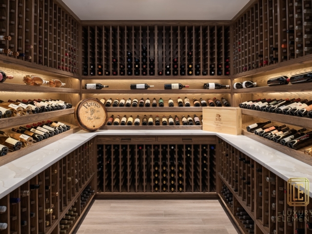 Luxury Elements Wine Cellars Custom Project