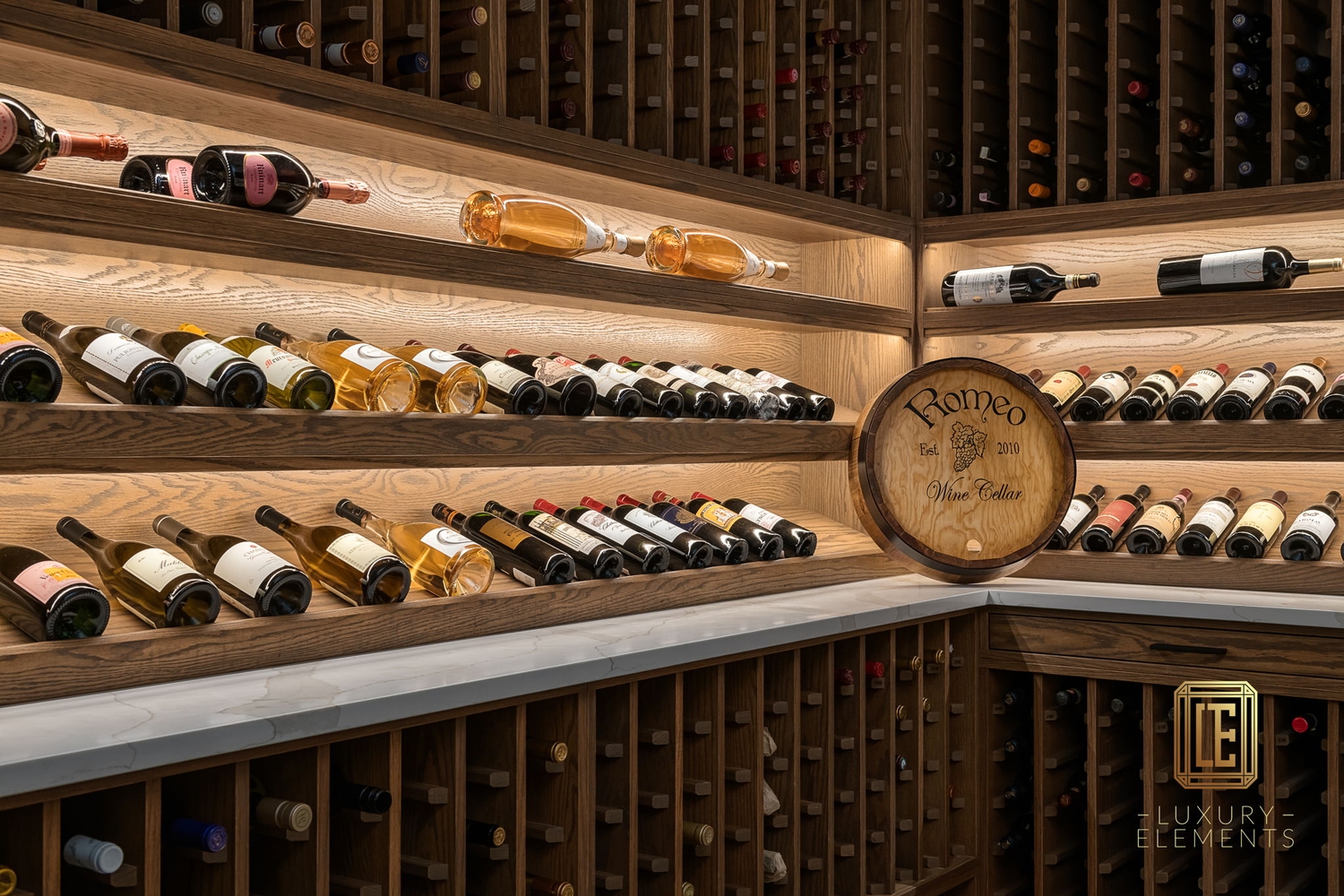 Luxury Elements Wine Cellars Custom Project